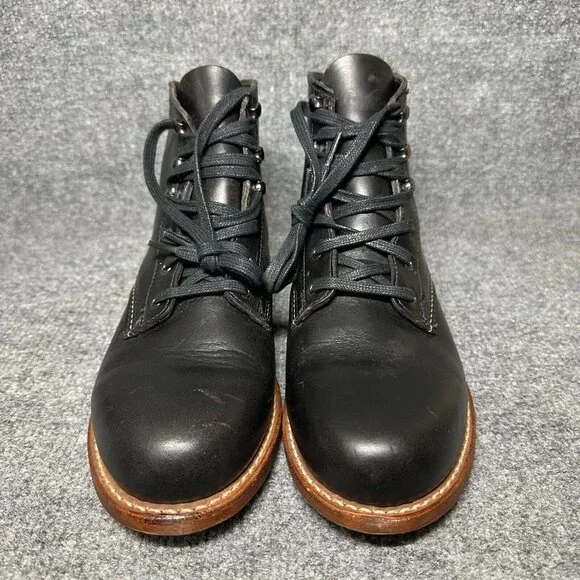 WOLVERINE 1000 Mile Classic Boots Leather Black Lace Up Combat Women's Size 9B